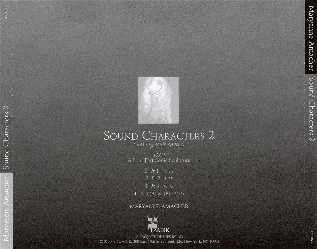Maryanne Amacher: Sound Characters 2 cover art
