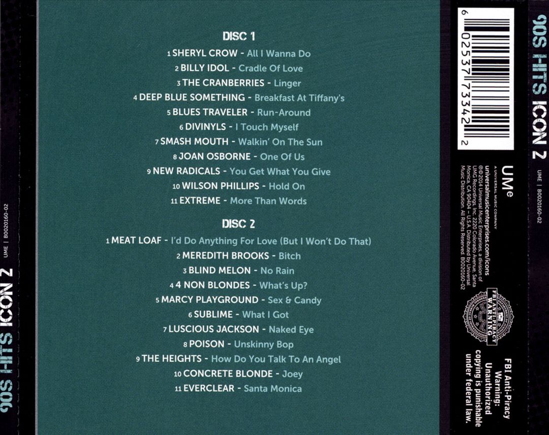 90s Hits Icons cover art