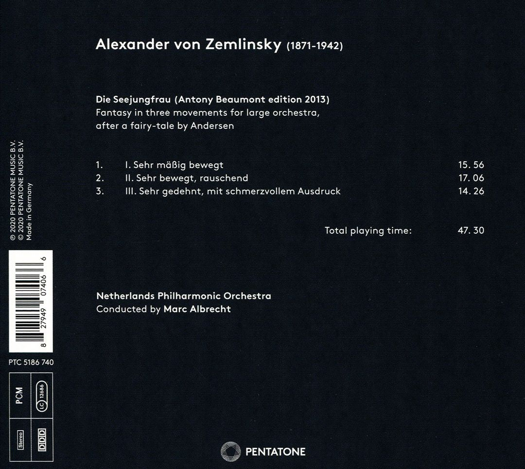 Zemlinsky: Die Seejungfrau cover art