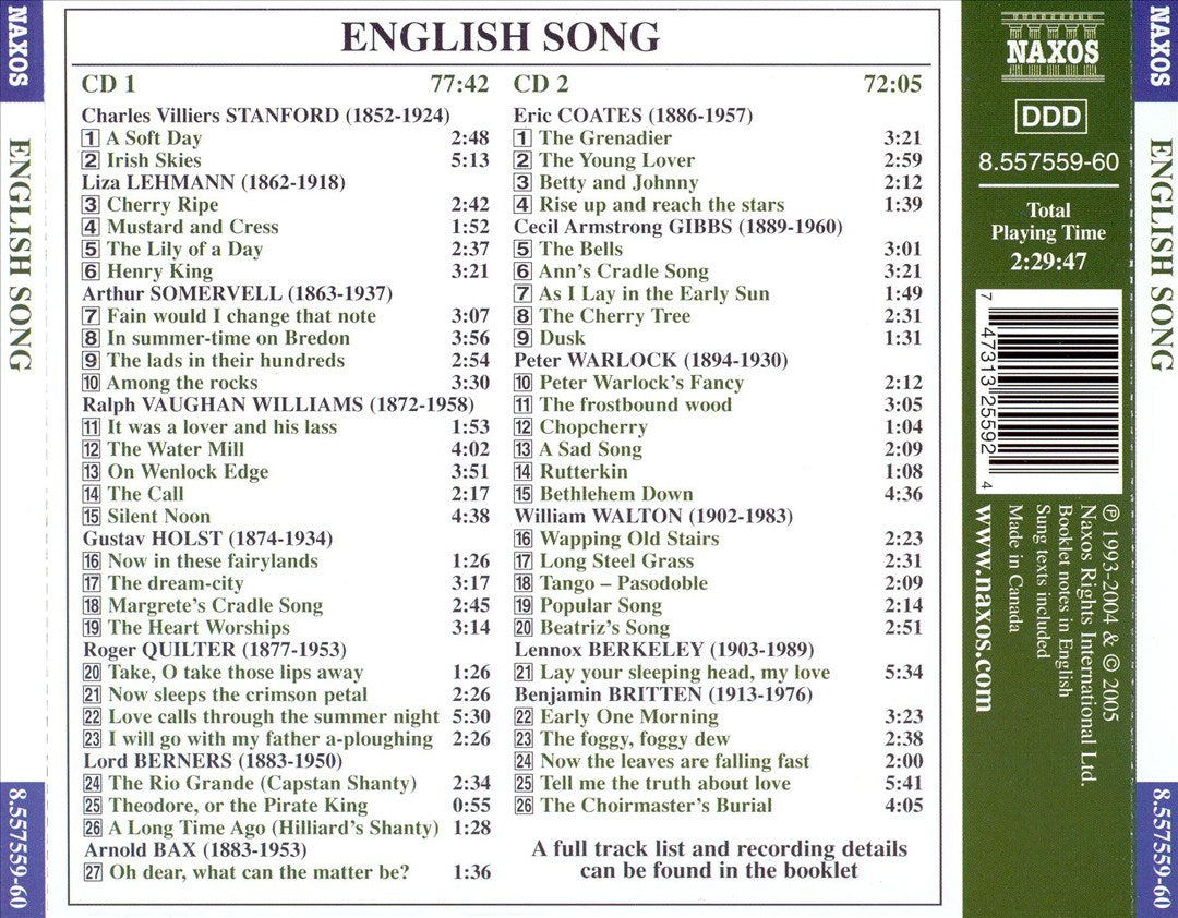 English Song cover art