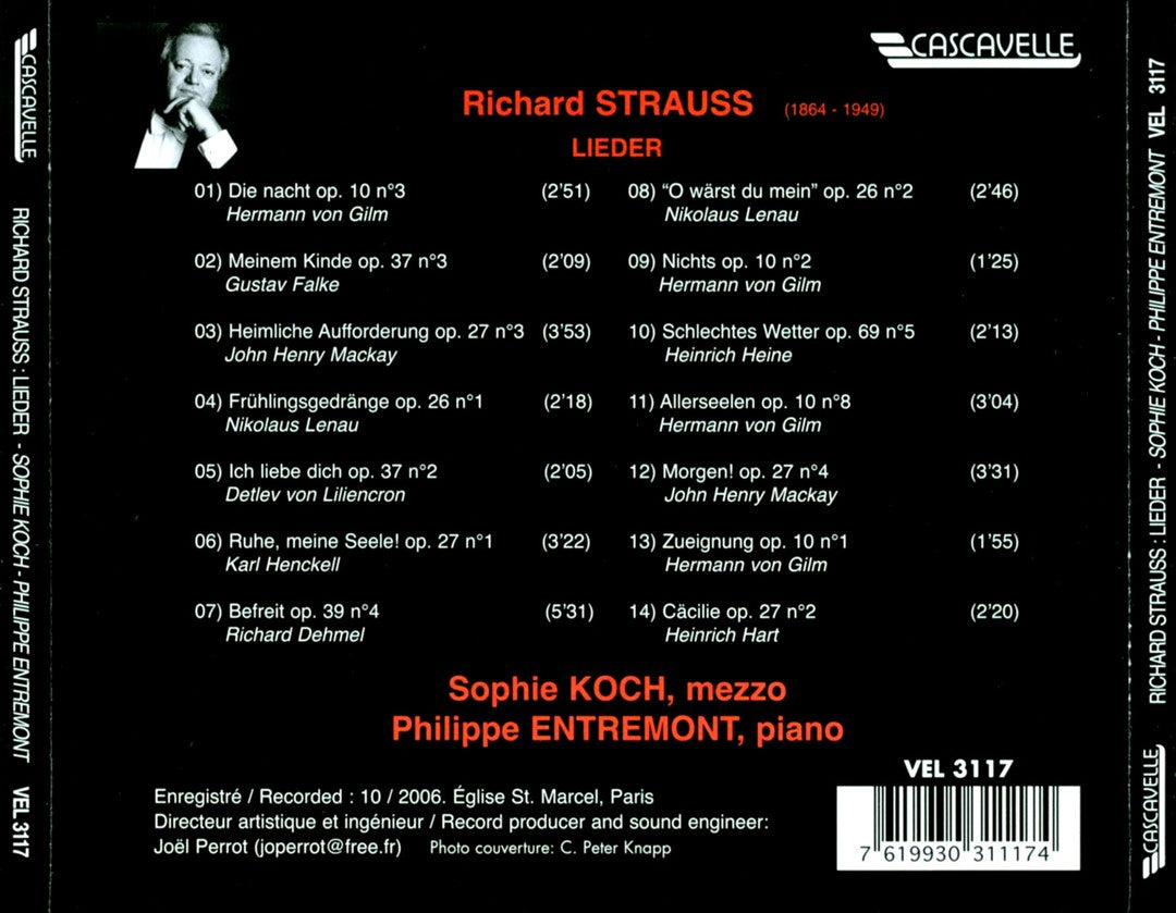 Strauss: 14 Lieder cover art