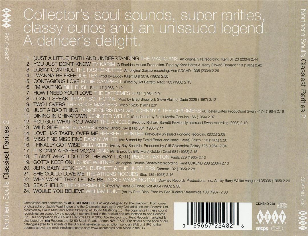 Northern Soul's Classiest Rarities, Vol. 2 cover art