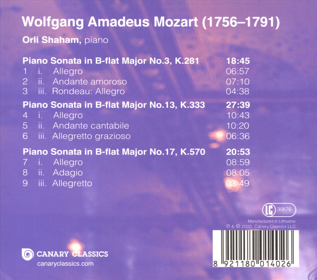 Mozart: Complete Piano Sonatas Vol. 1 - K. 281, K. 333, K. 570 cover art