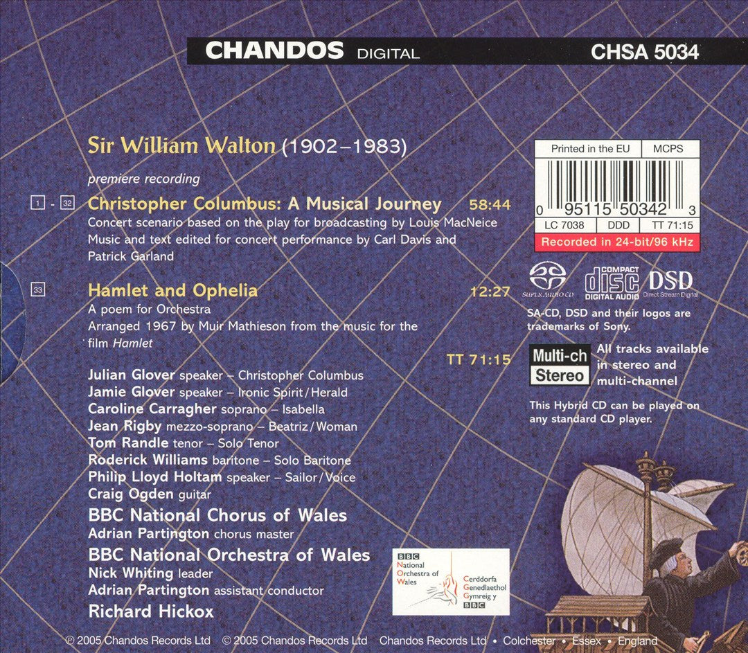 Walton: Christopher Columbus - A Musical Journey cover art