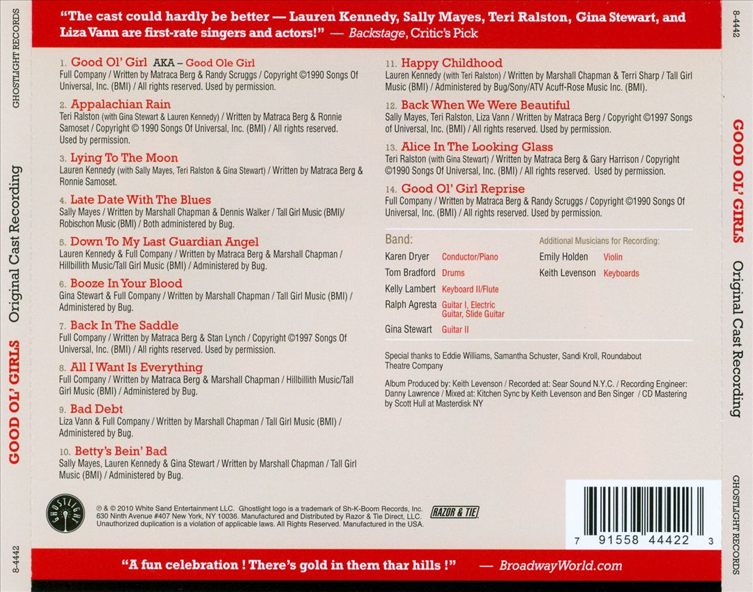 Good Ol' Girls [Original Cast Recording] cover art