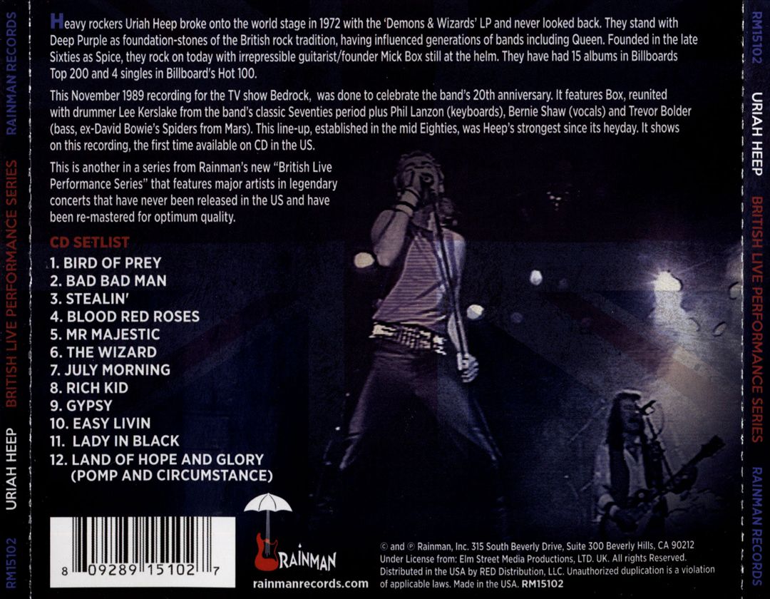 British Live Performance Series cover art