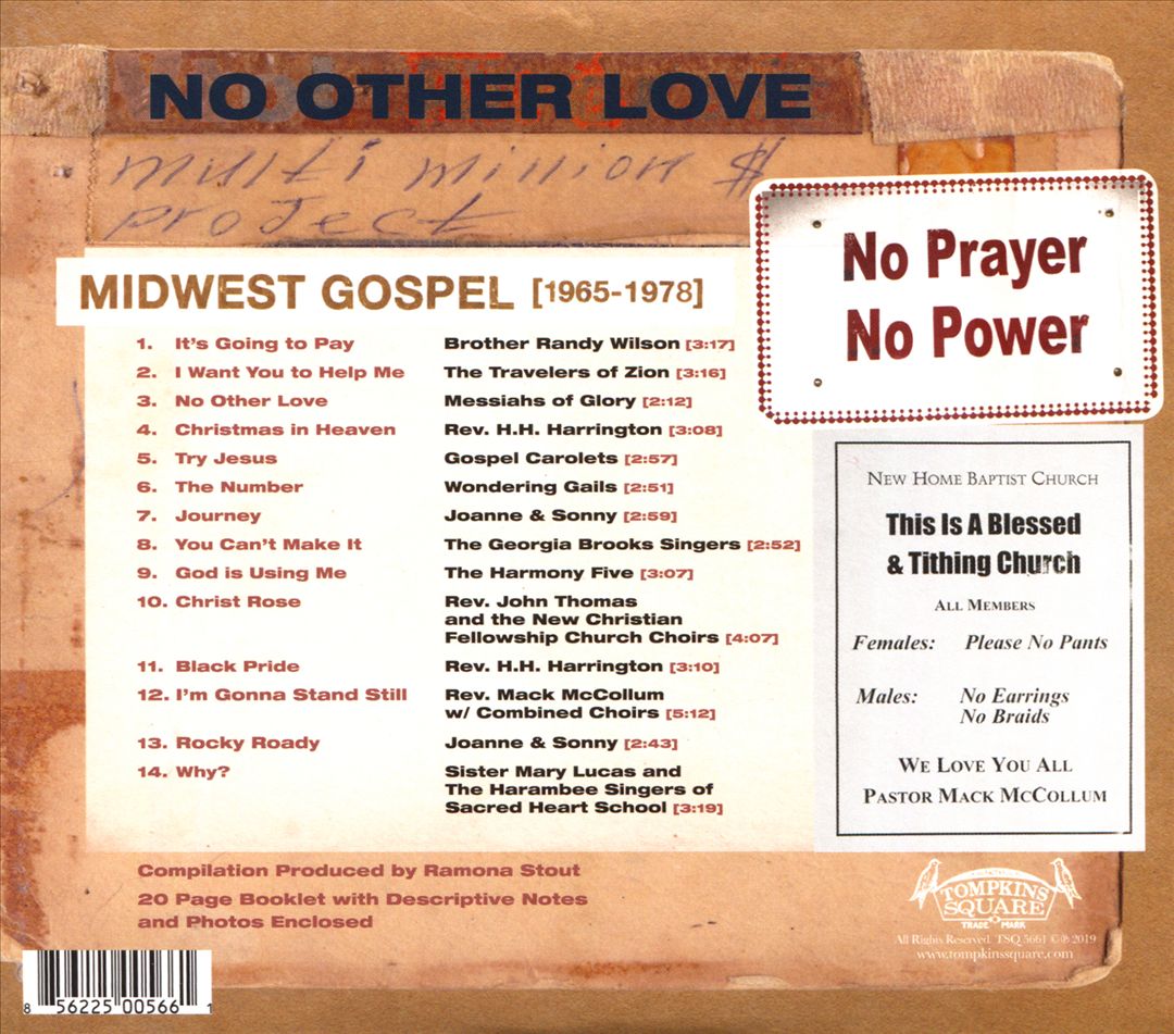 No Other Love: Midwest Gospel [1965-1978] cover art