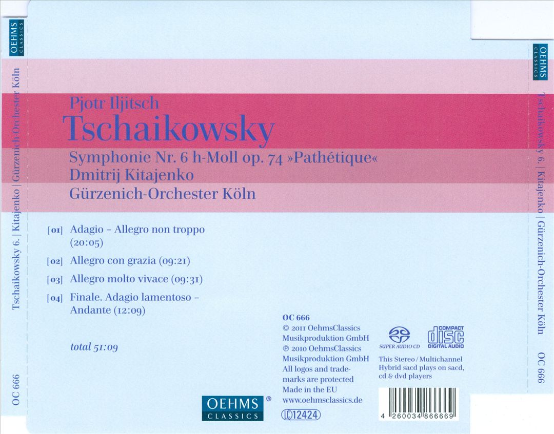 Tchaikovsky: Symphony No. 6 "Pathetique" cover art