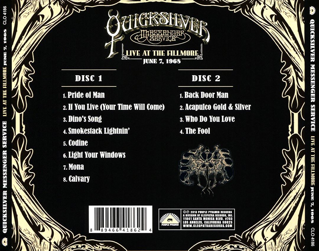 Live at the Fillmore: June 7, 1968 cover art