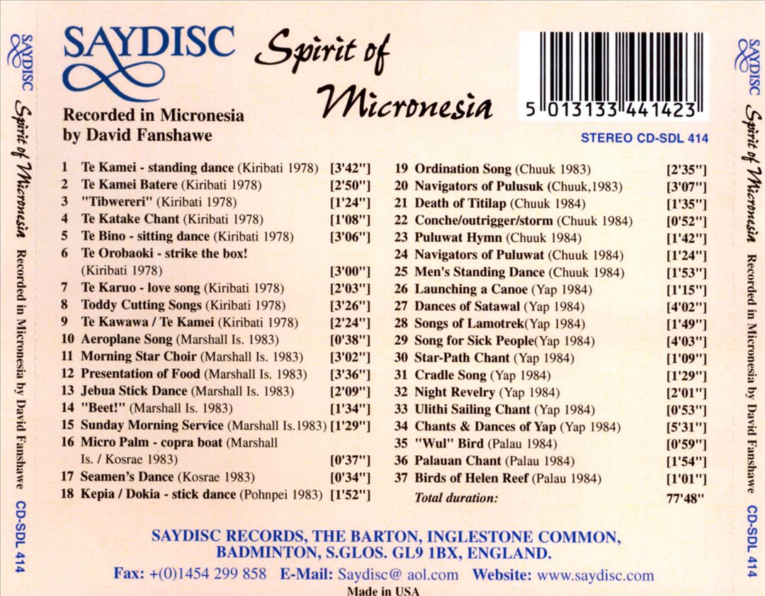 Spirit of Micronesia cover art