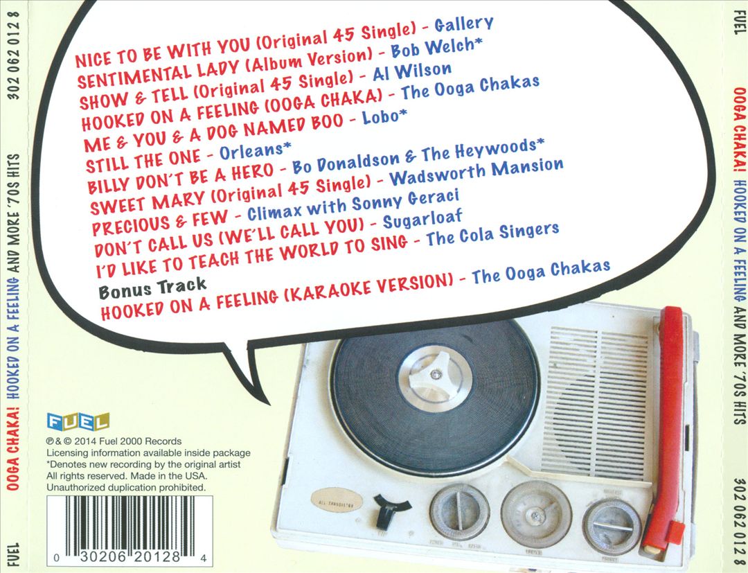 Hooked On a Feeling Ooga Chaka! and More '70s Big Hits cover art