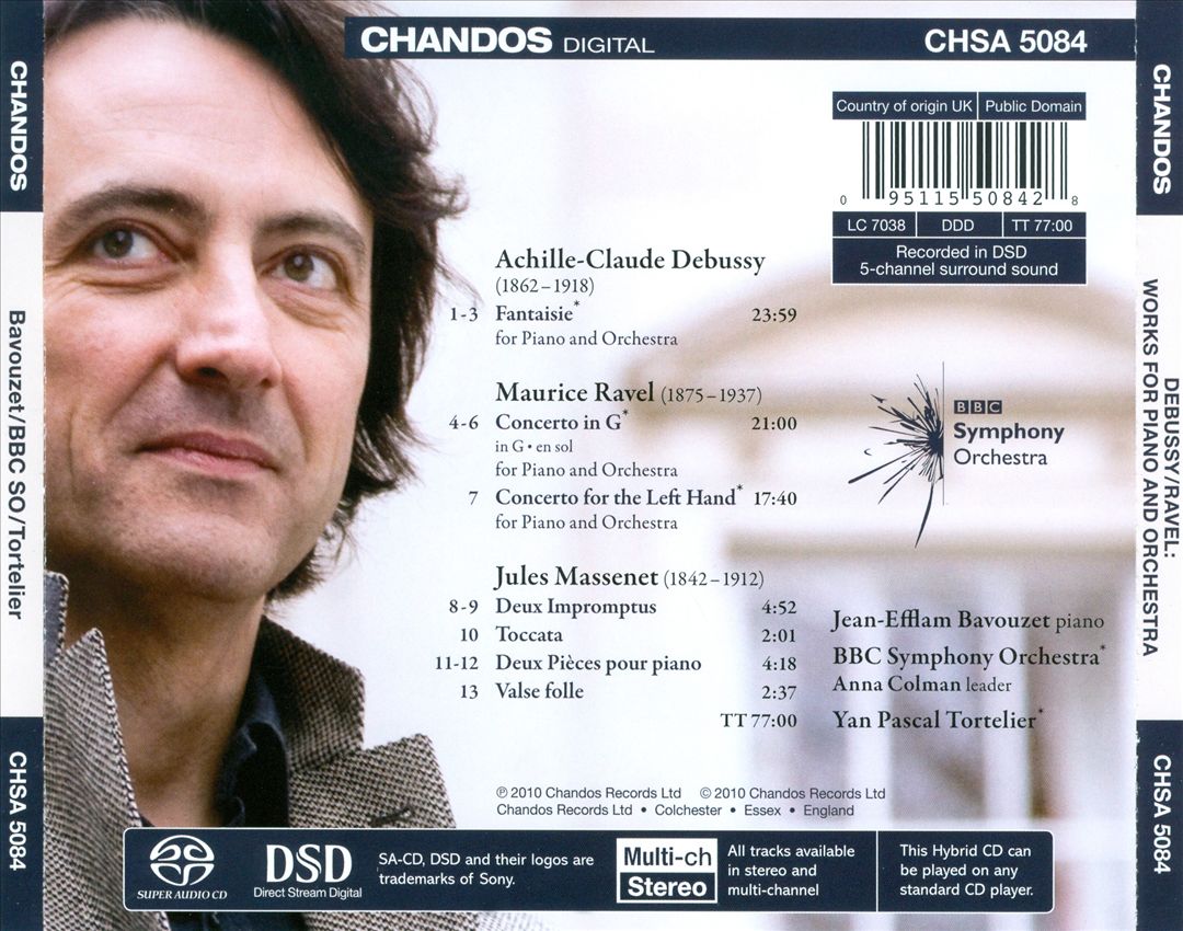 Jean-Efflam Bavouzet Plays Ravel, Debussy & Massenet cover art