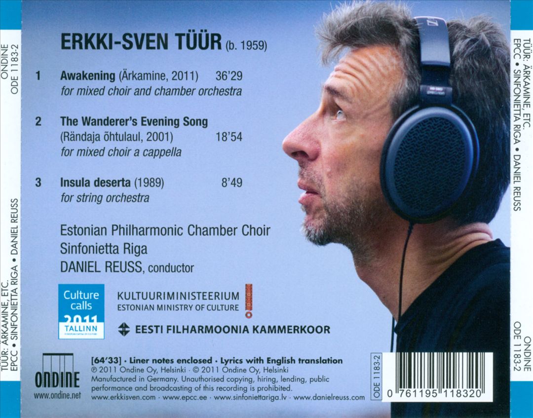 Erkki-Sven Tüür: Ärkamine (Awakening) cover art