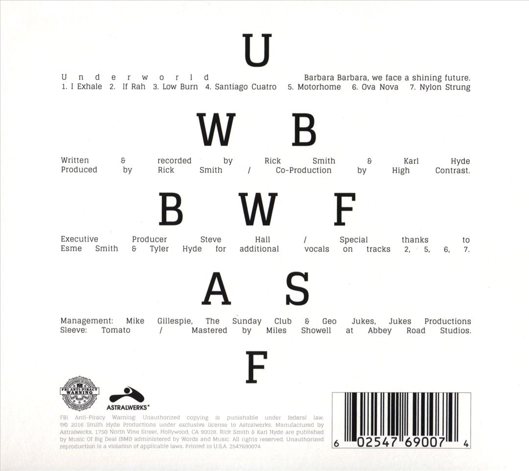 Barbara Barbara, We Face a Shining Future cover art