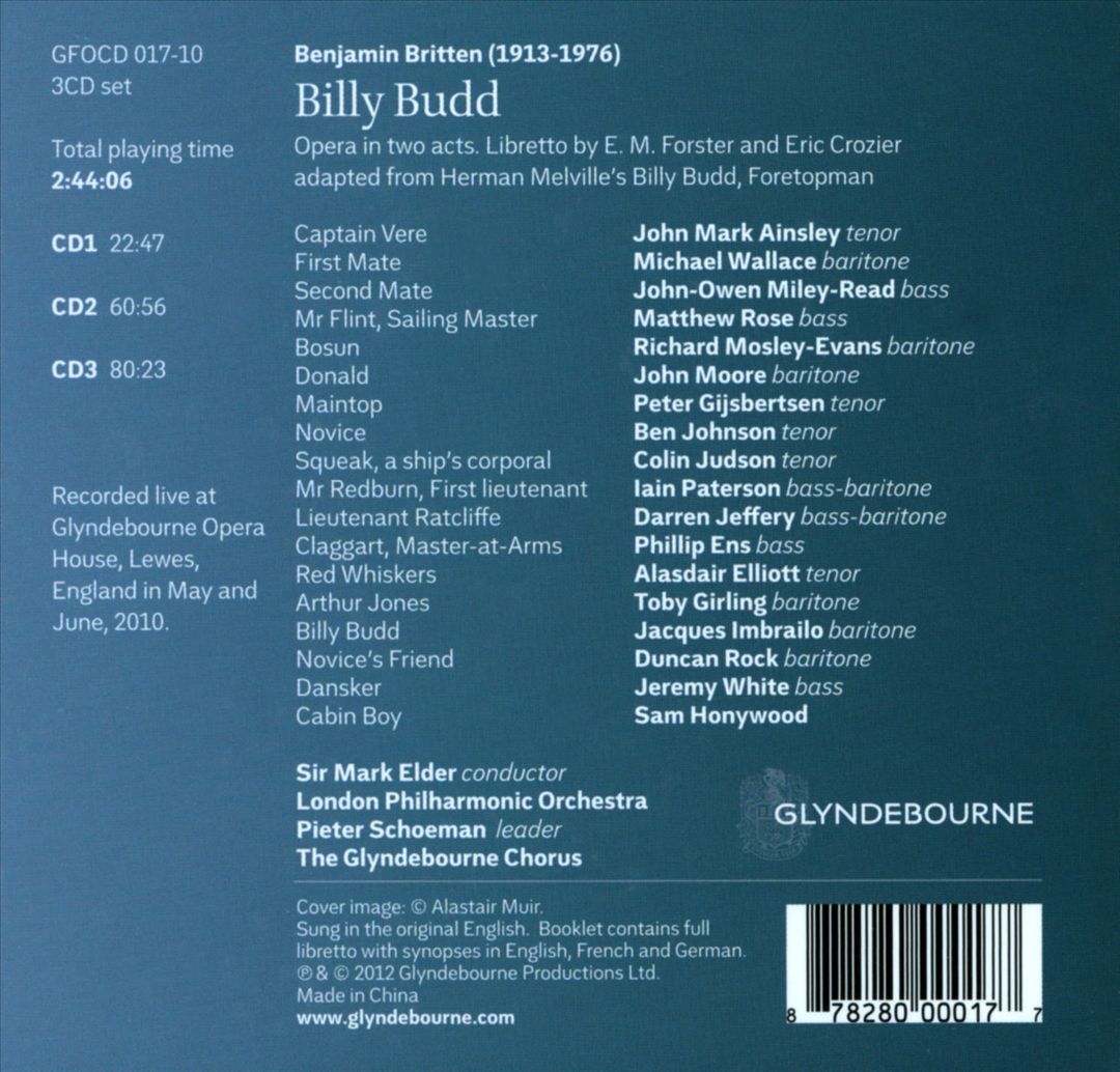 Benjamin Britten: Billy Budd cover art