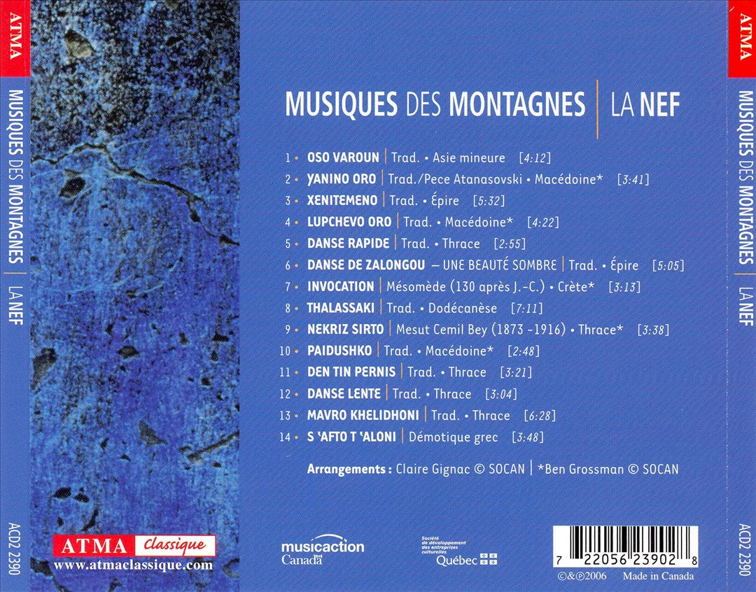 Musiques des Montagnes cover art