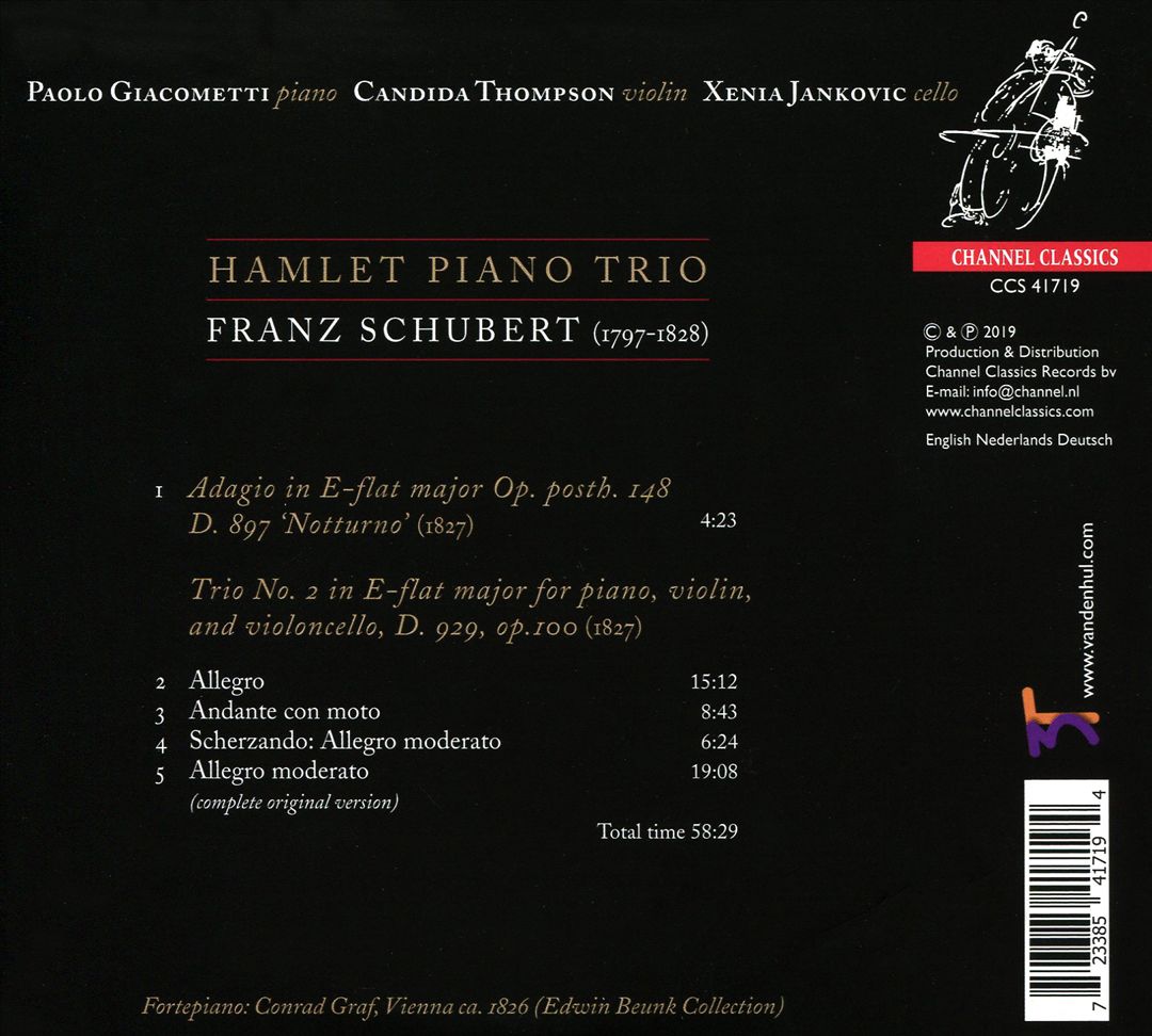 Franz Schubert: Notturno & Opus 100 cover art