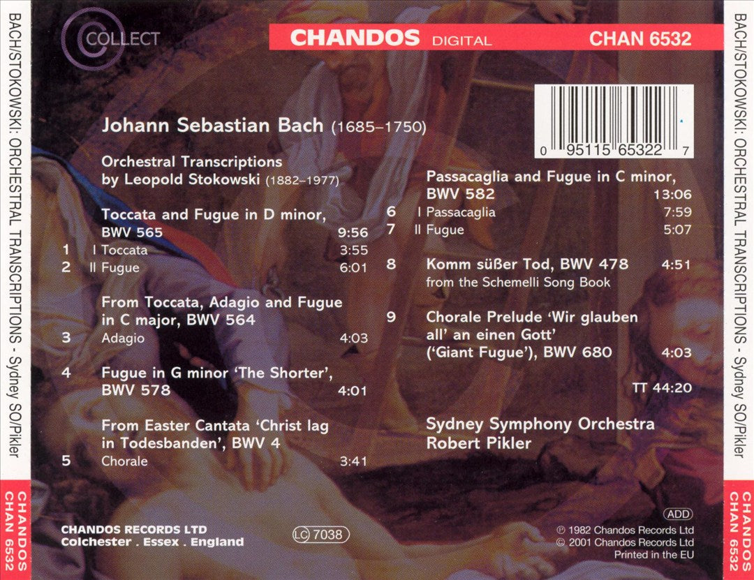 J.S. Bach: Orchestral Transcriptions by Stokowski cover art