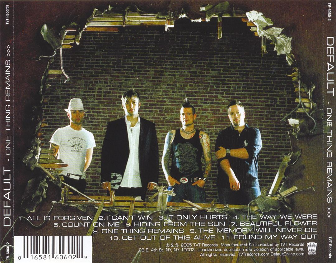 One Thing Remains cover art