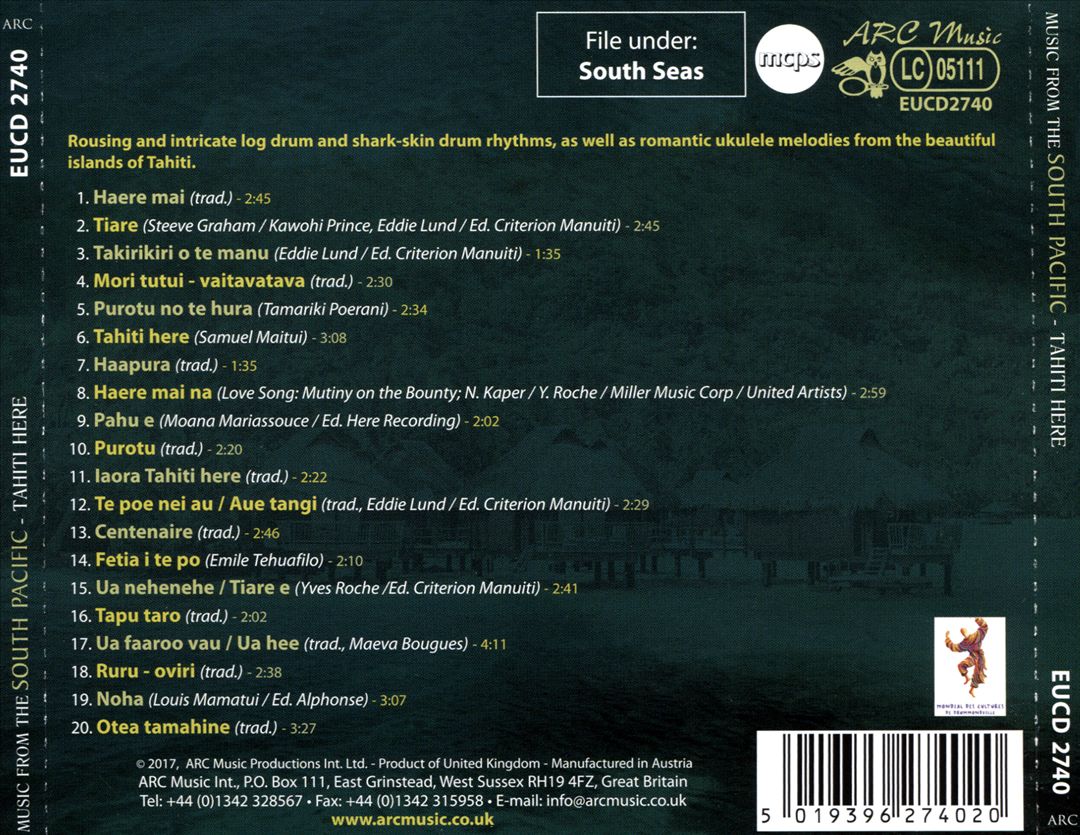 Music From the South Pacific cover art
