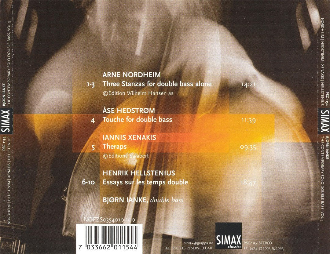 Contemporary Solo Double Bass, Vol. 3 cover art