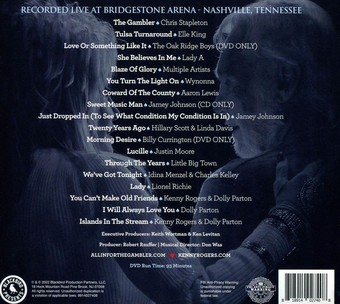 Kenny Rogers: All in for the Gambler (Live) cover art