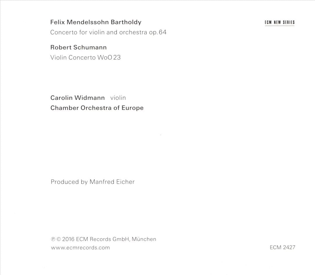 Felix Mendelssohn Bartholdy, Robert Schumann cover art