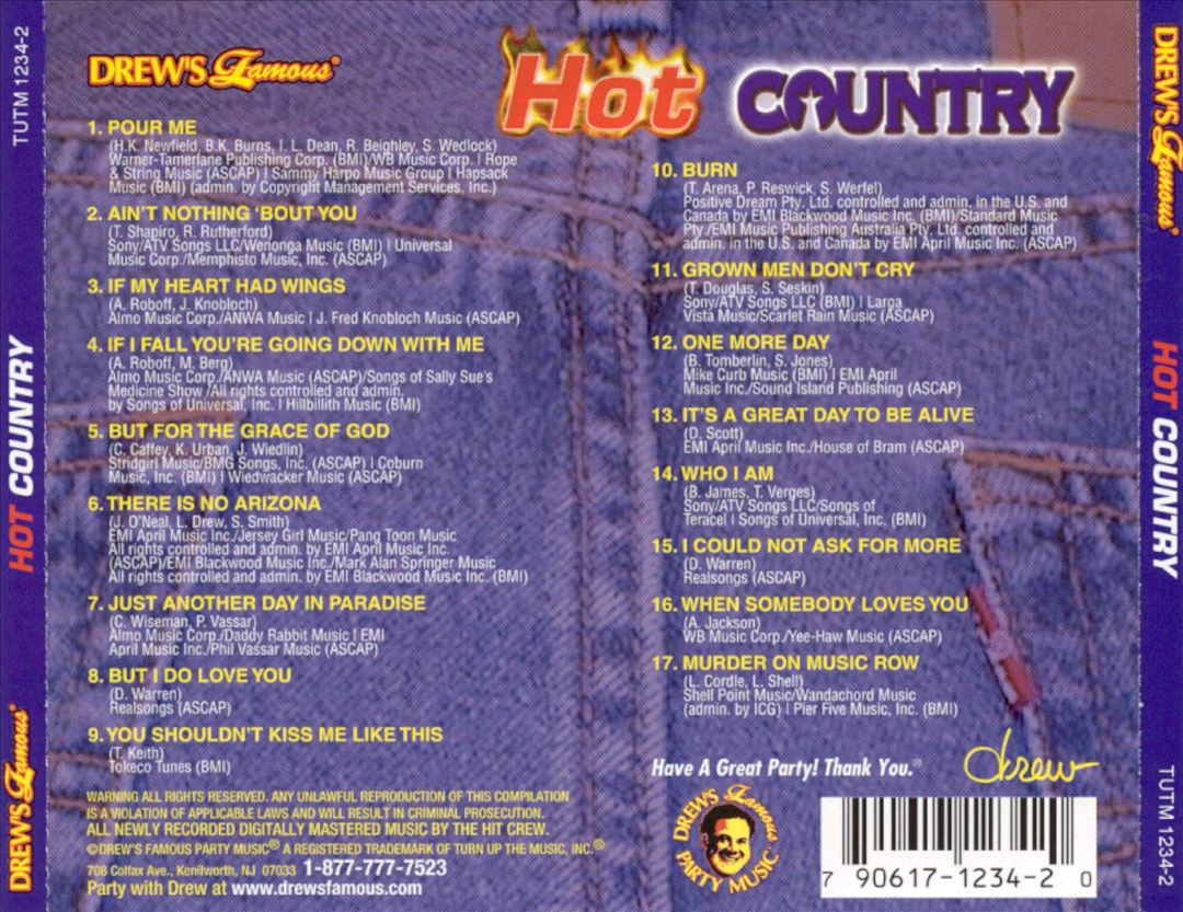 Drew's Famous Hot Country cover art