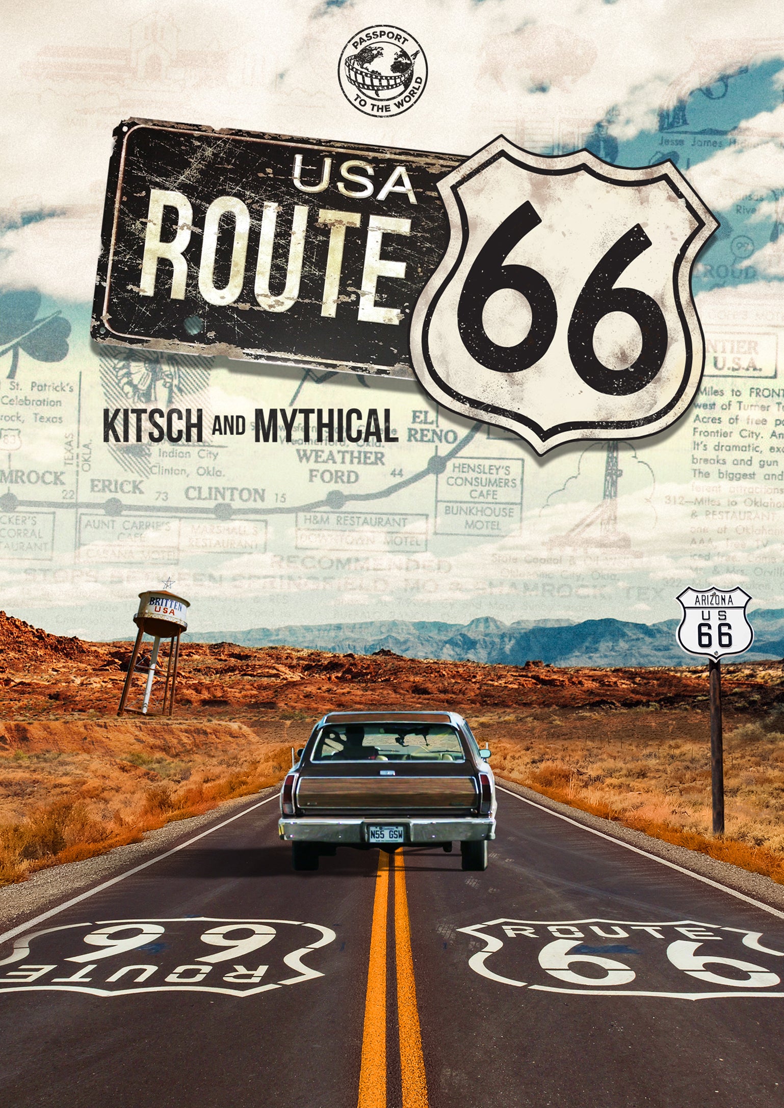 Route 66: Kitsch and Mythical cover art