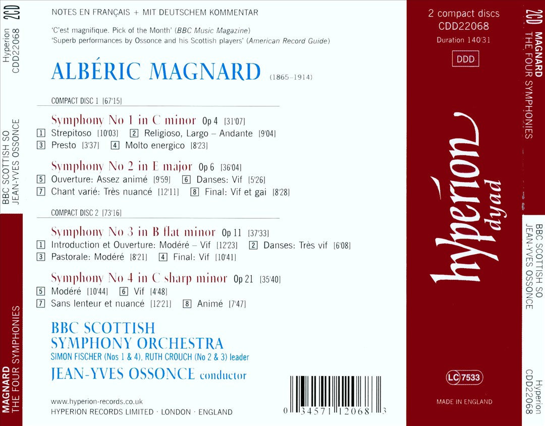 Albéric Magnard: The Four Symphonies cover art