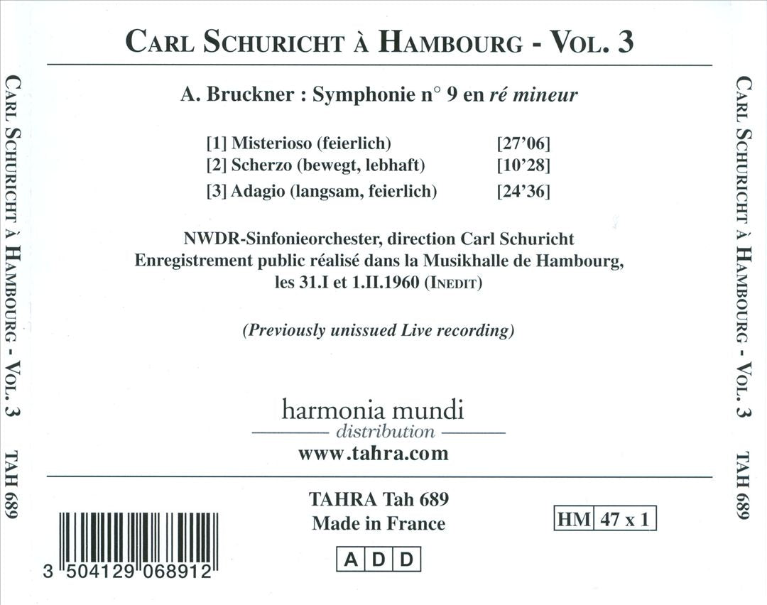 Bruckner: Symphonie No. 9 cover art