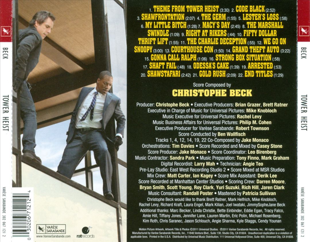 Tower Heist [Original Motion Picture Soundtrack] cover art