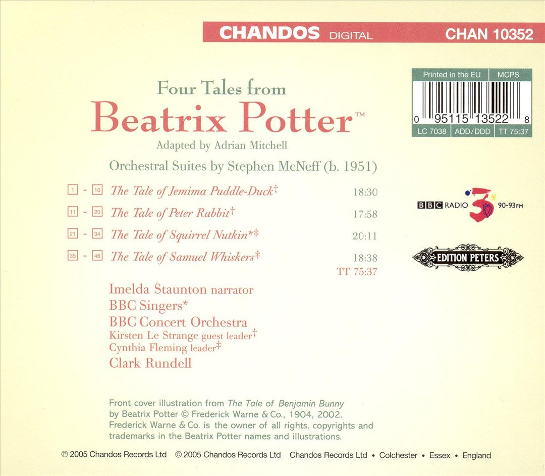 Four Tales from Beatrix Potter: Orchestral Suites by Stephen McNeff cover art