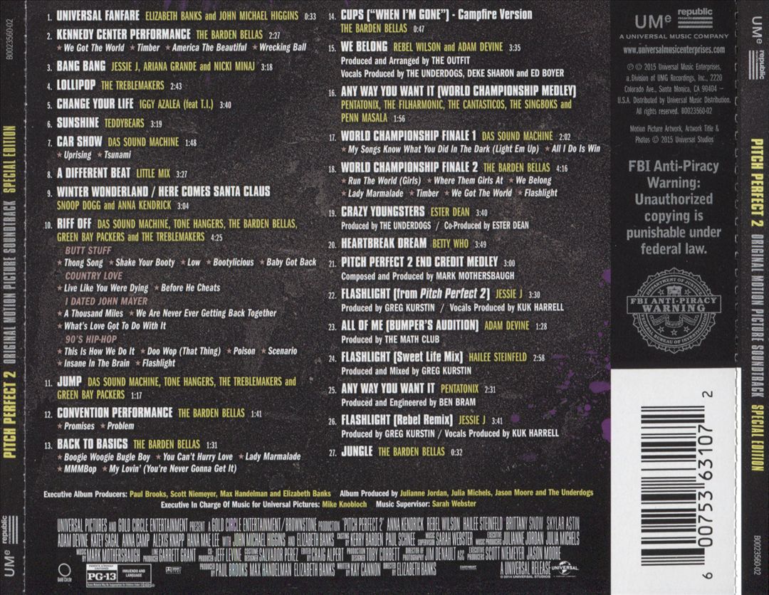 Pitch Perfect 2 [Special Edition] cover art