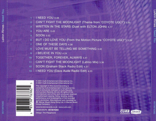 I Need You [UK Bonus Tracks] cover art