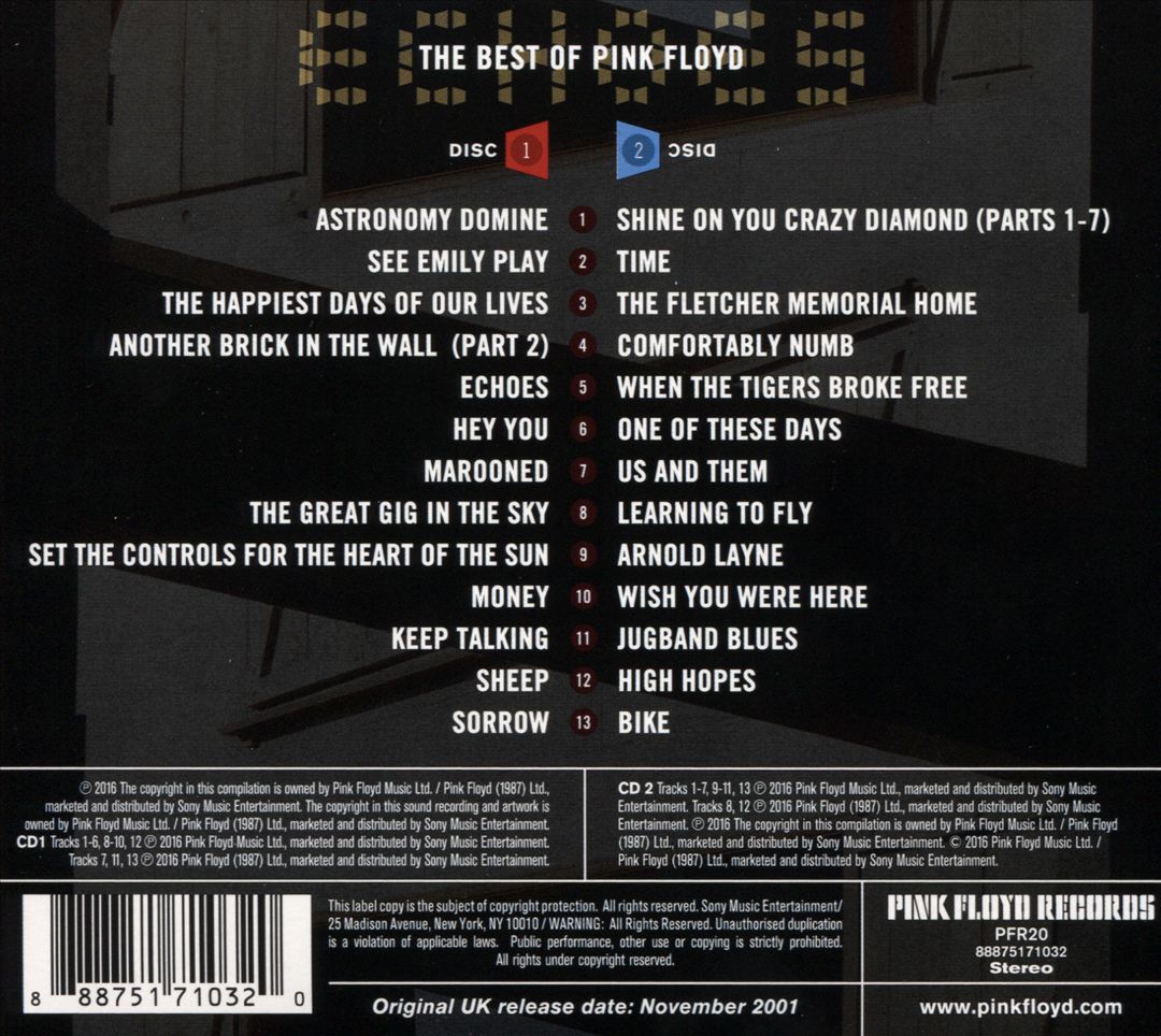 Echoes: The Best of Pink Floyd cover art