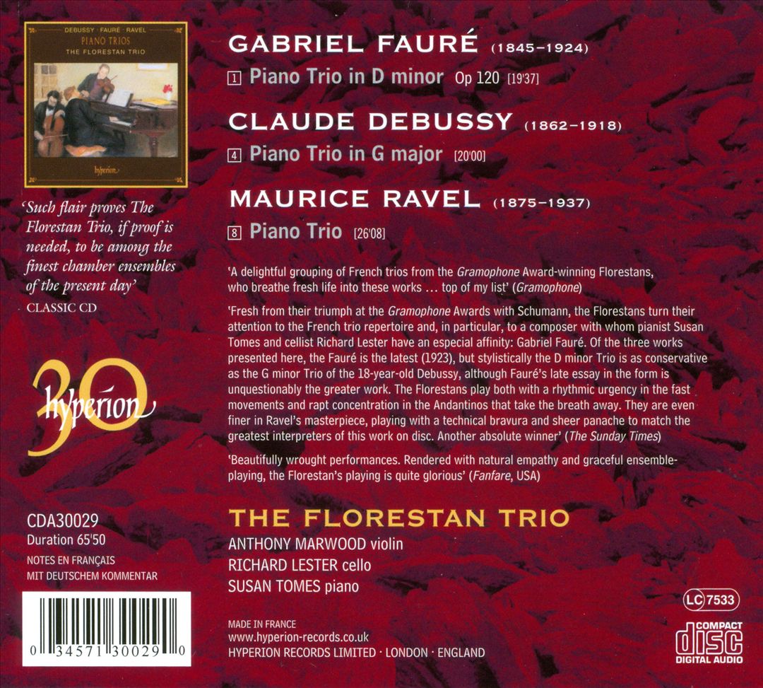 Three French Piano Trios cover art