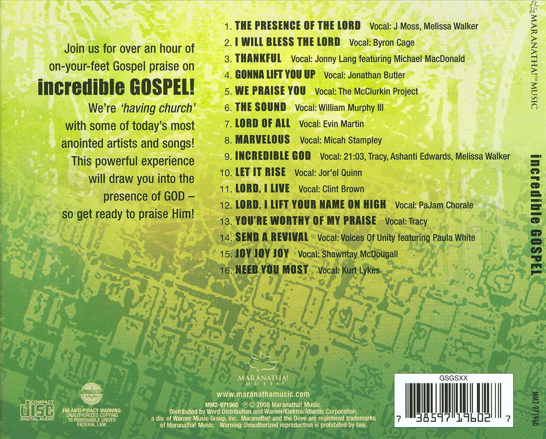 Incredible Gospel cover art