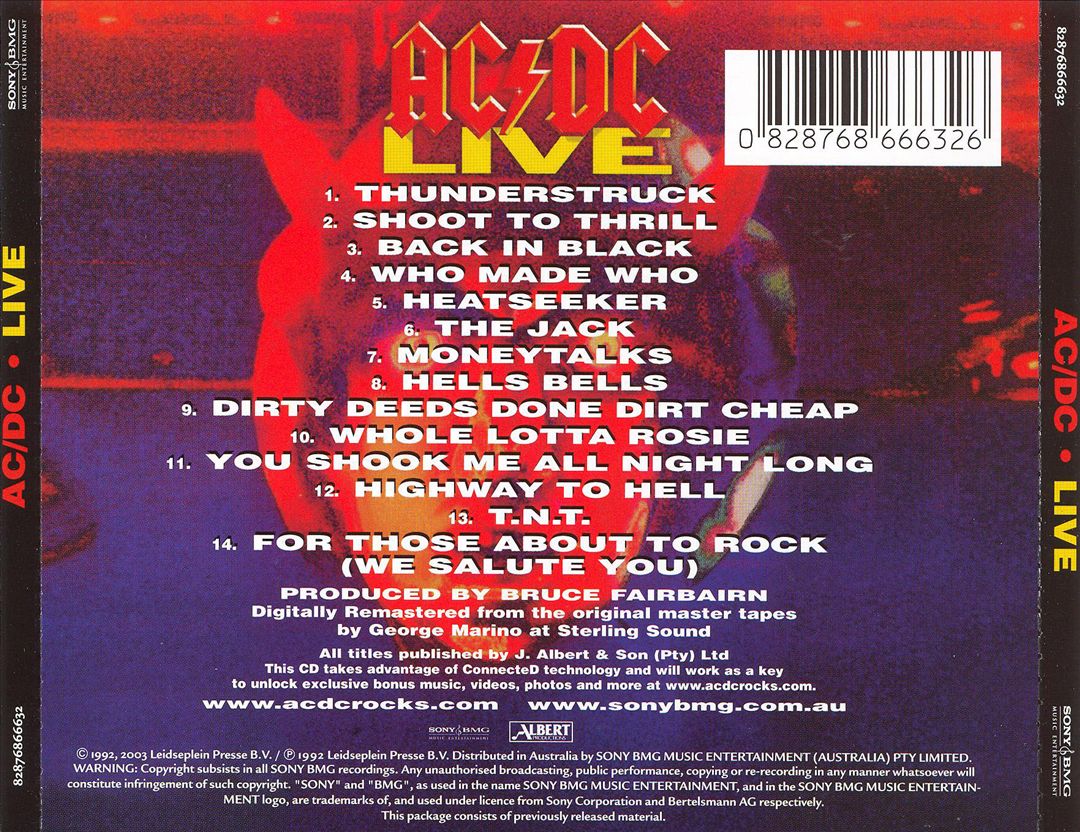 AC/DC Live [Australia] cover art