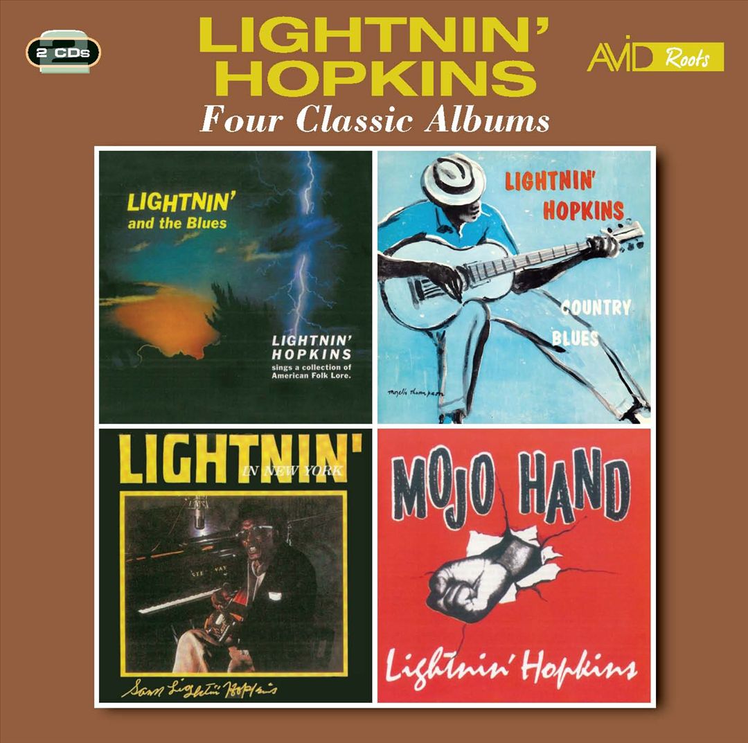 Four Classic Albums: Lightin' and the Blues/Country Blues/Lightin' in New York/Mojo Hand cover art