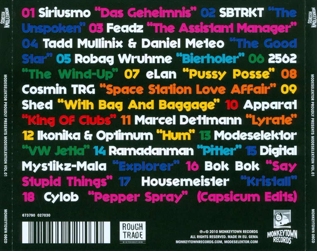 Modeselektion, Vol. 1 cover art