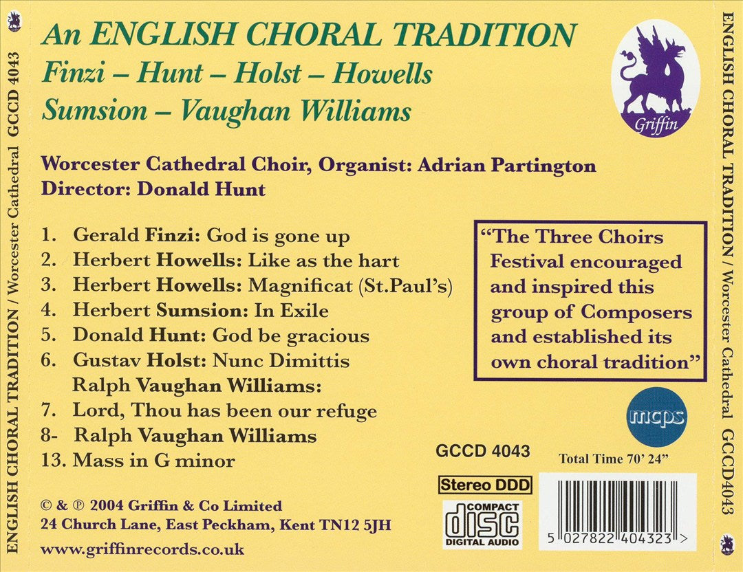 An English Choral Tradition cover art