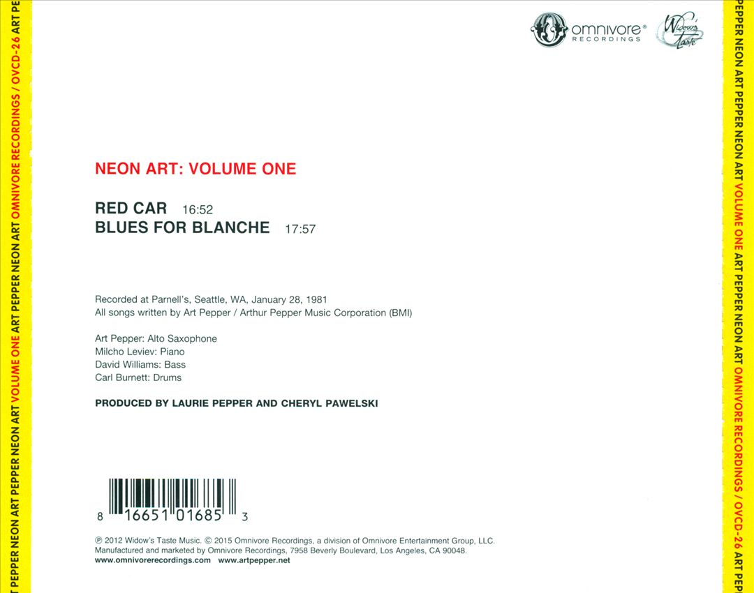 Neon Art, Vol. 1 cover art