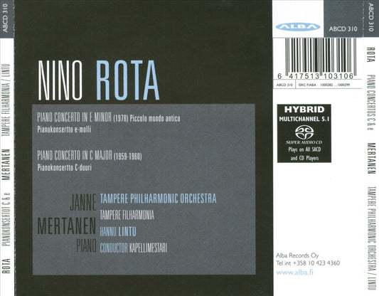 Nino Rota: Piano Concertos cover art