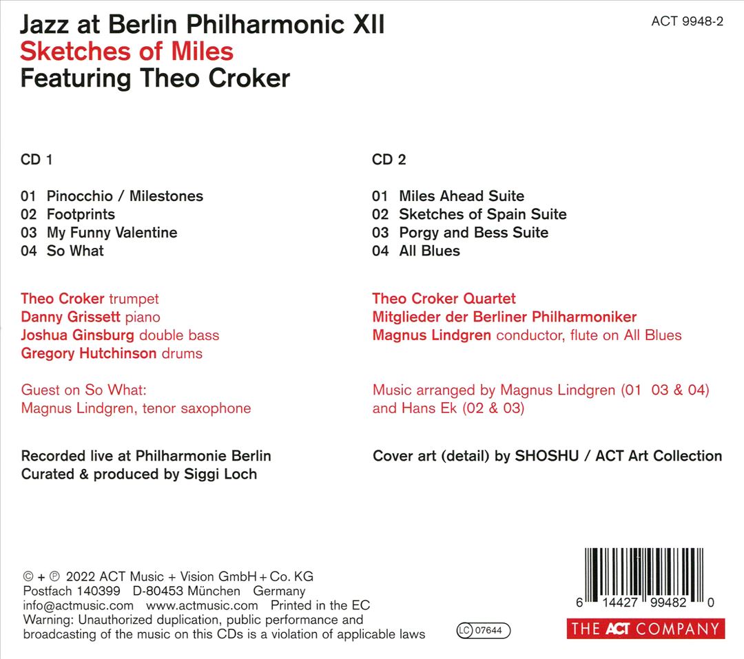 Jazz at Berlin Philharmonic XII : Sketches of Miles cover art