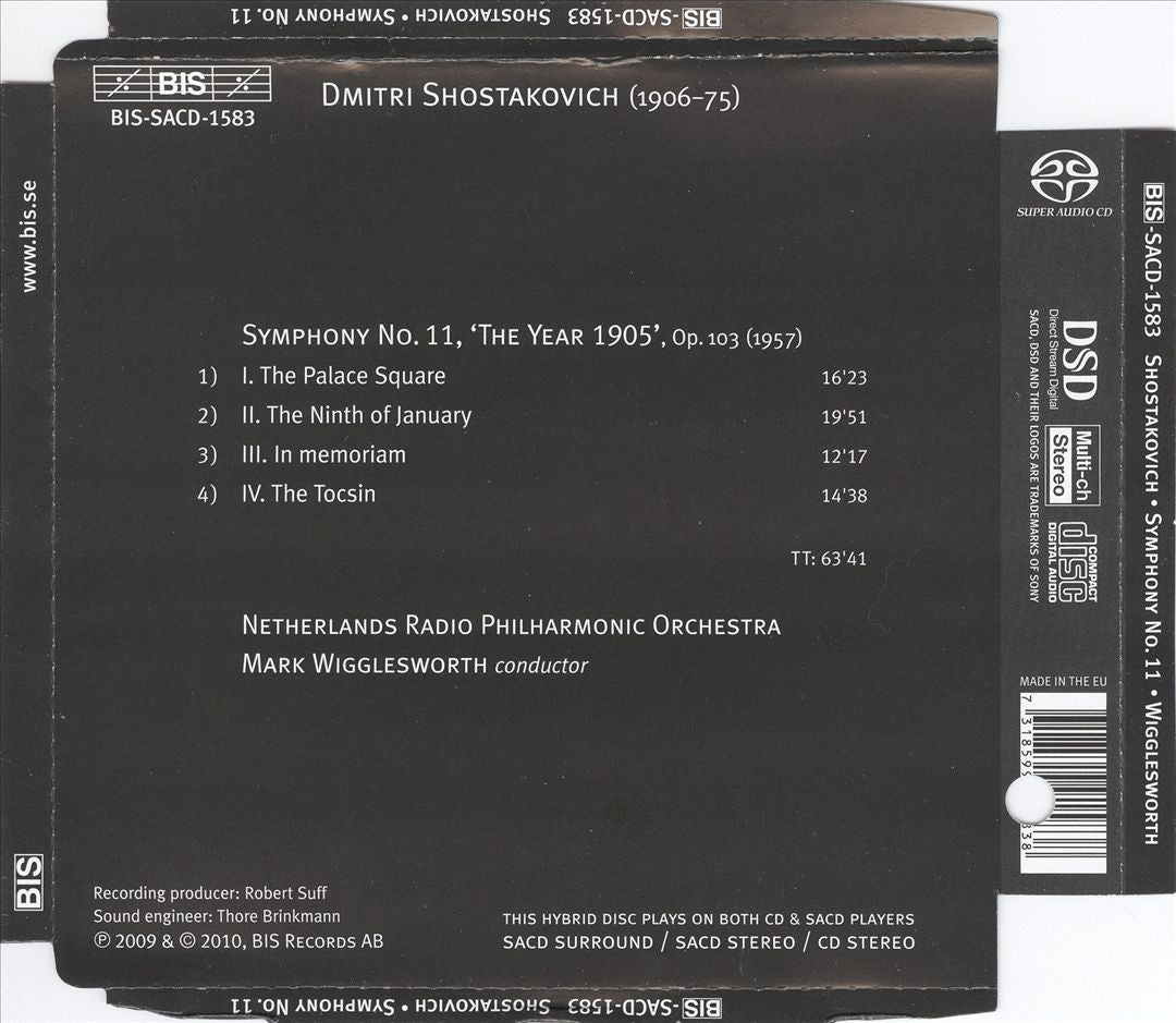 Shostakovich: Symphony No. 11 cover art