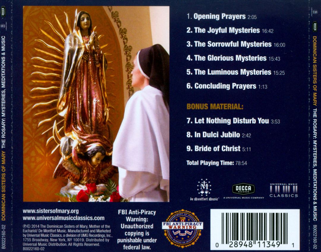 Rosary: Mysteries, Meditations & Music cover art