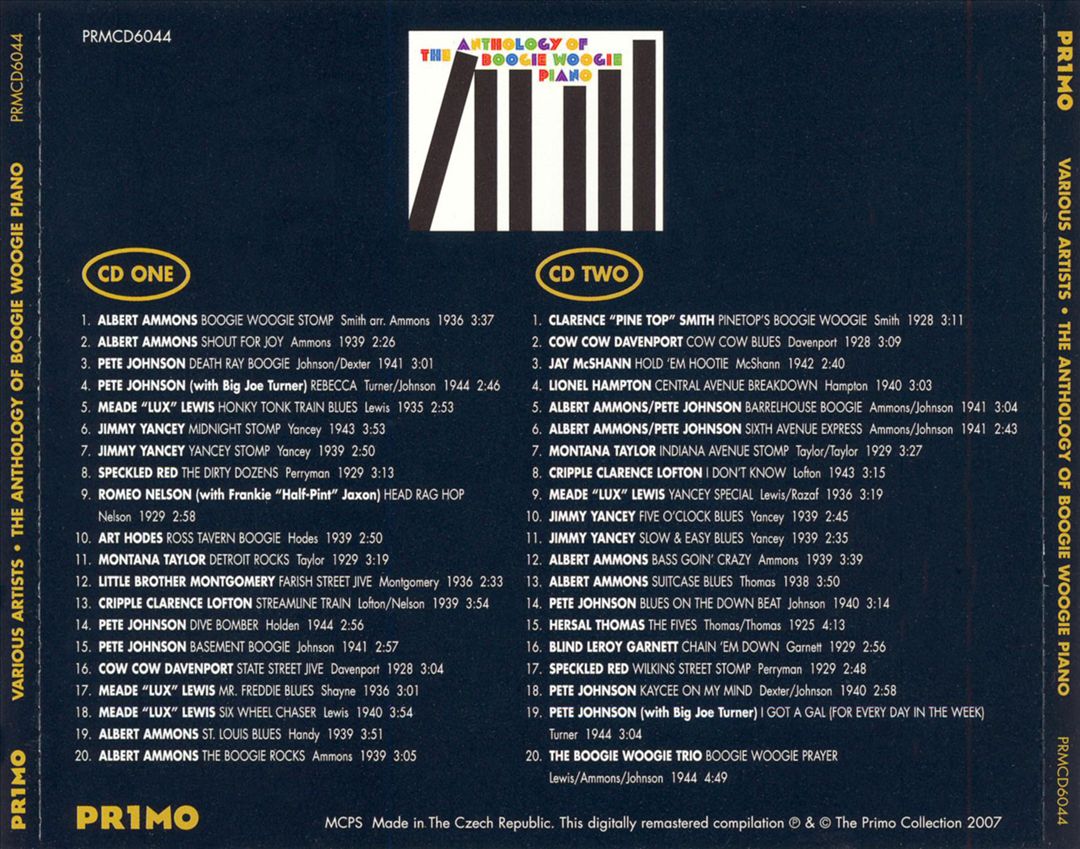 Anthology of Boogie Woogie [Primo] cover art