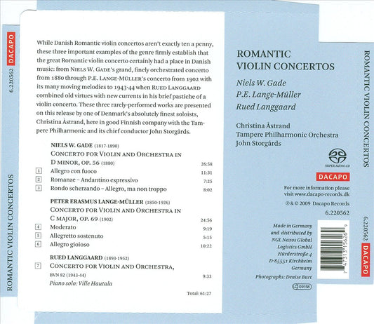 Romantic Violin Concertos cover art