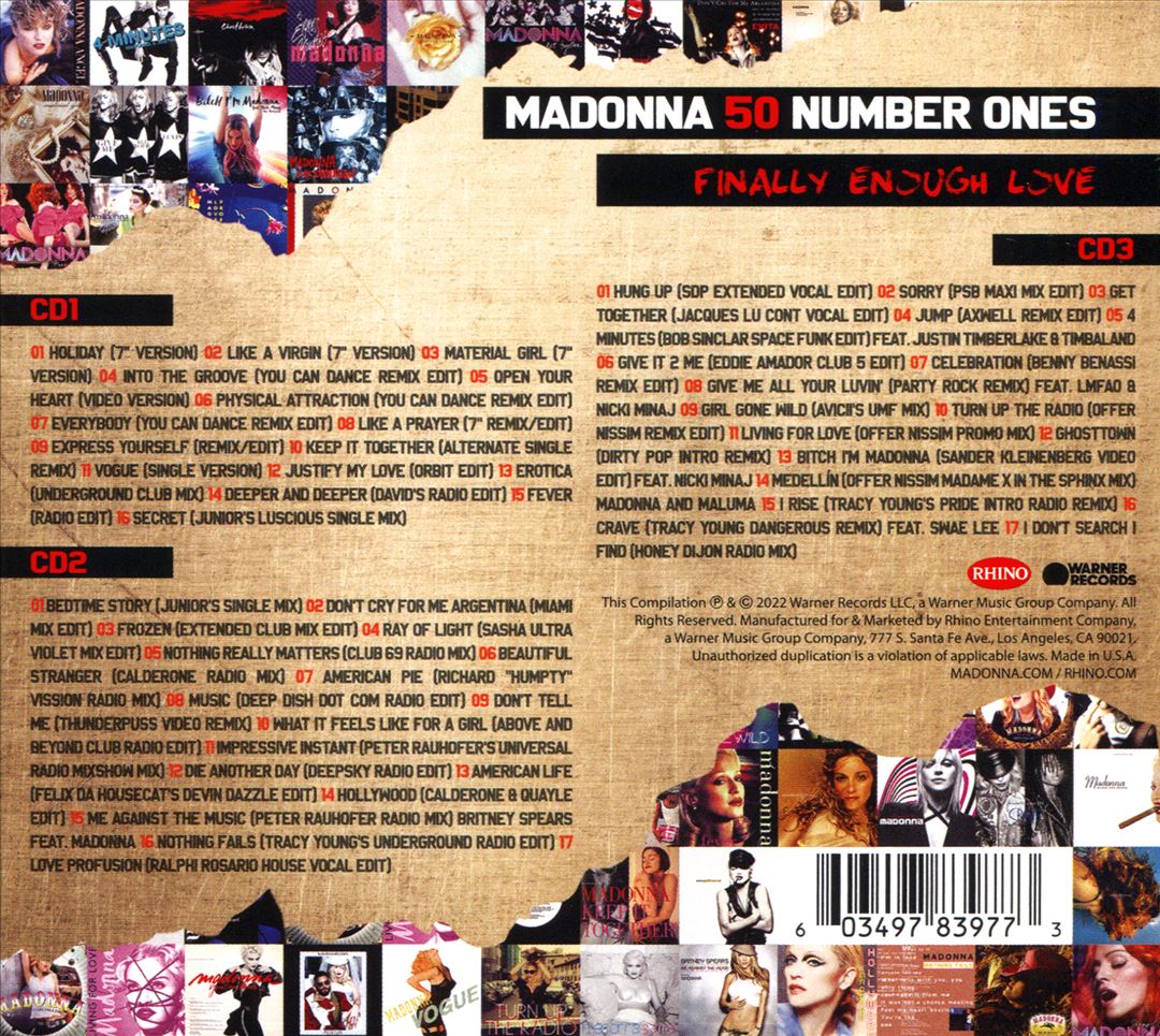 Finally Enough Love: 50 Number Ones cover art